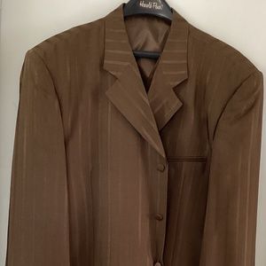 Mens Chocolate Brown 3pc Suit.